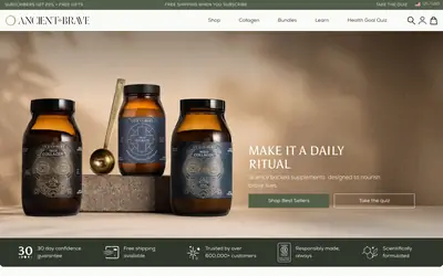 Ancient + Brave storefront