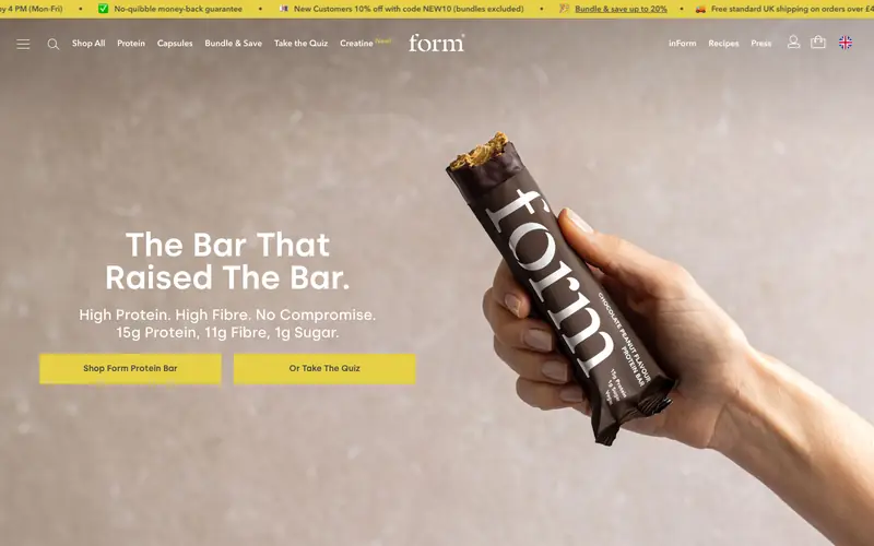 Form Nutrition storefront