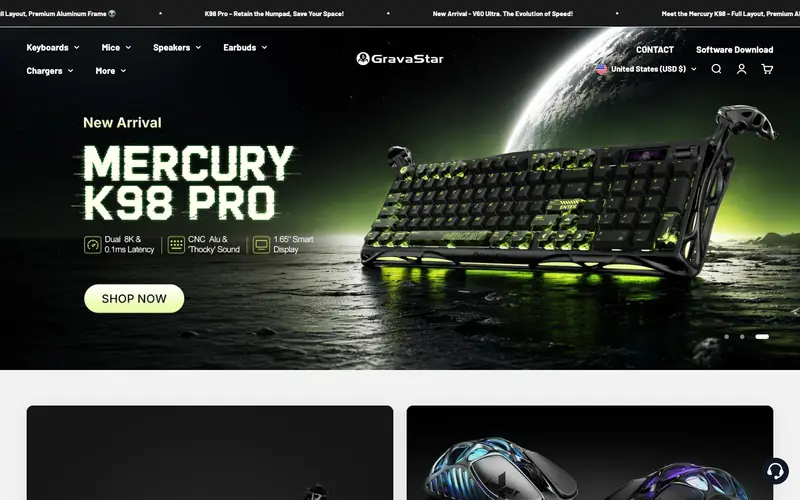 GravaStar storefront