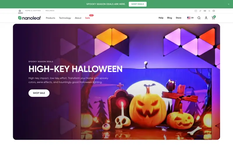 Nanoleaf storefront