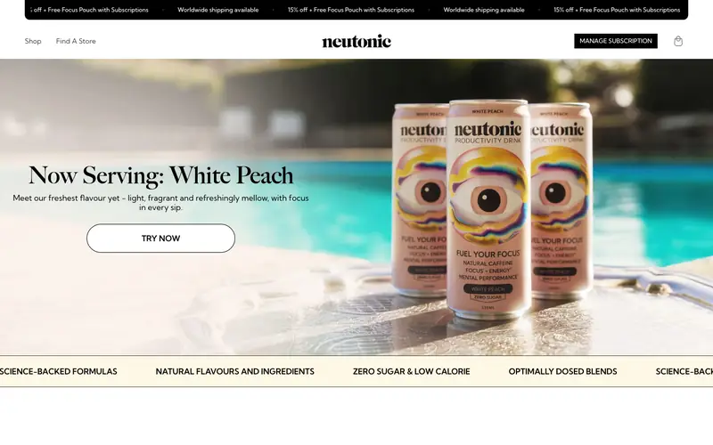 Neutonic storefront