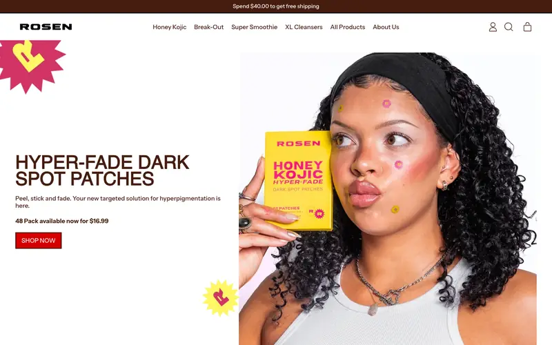 ROSEN Skincare storefront