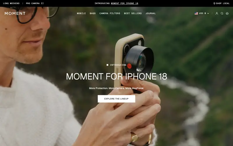 Moment storefront
