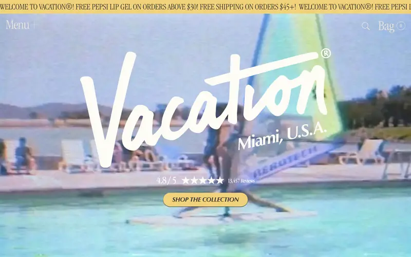 Vacation storefront